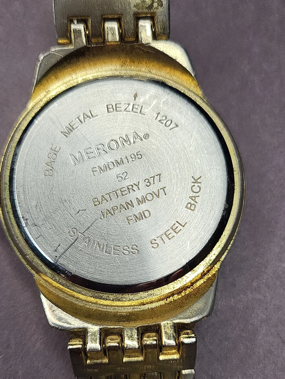 Merona Gold and Silver Two-Tone Back
